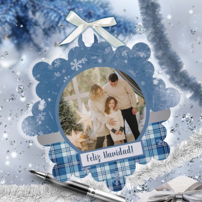 Décorative Carte de vacances espagnole Feliz Navidad Elegante (Créateur téléchargé)