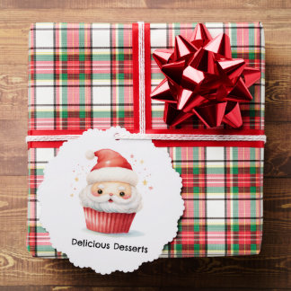 Décorative Carte de visite de Noël pour gâteau personnalisé a