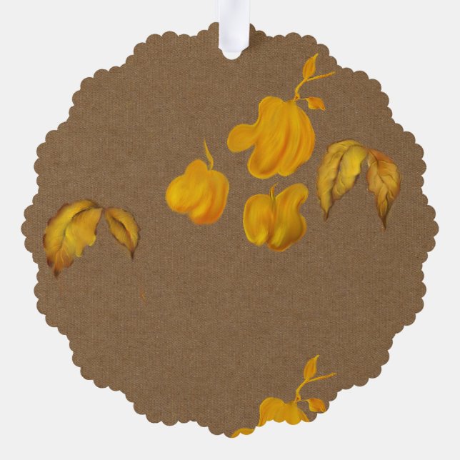 Décorative Carte d'ornement d'automne (Verso)