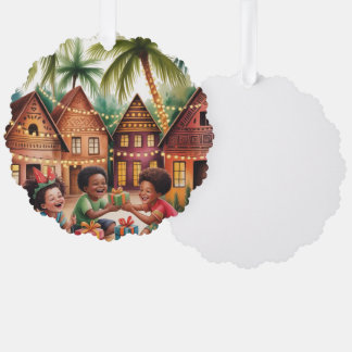 Décorative Carte d'ornement de Noël