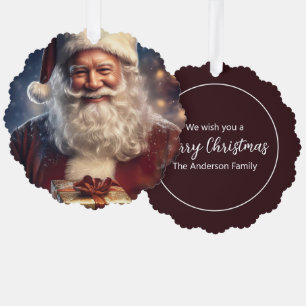 Décorative Carte d'ornement de Noël