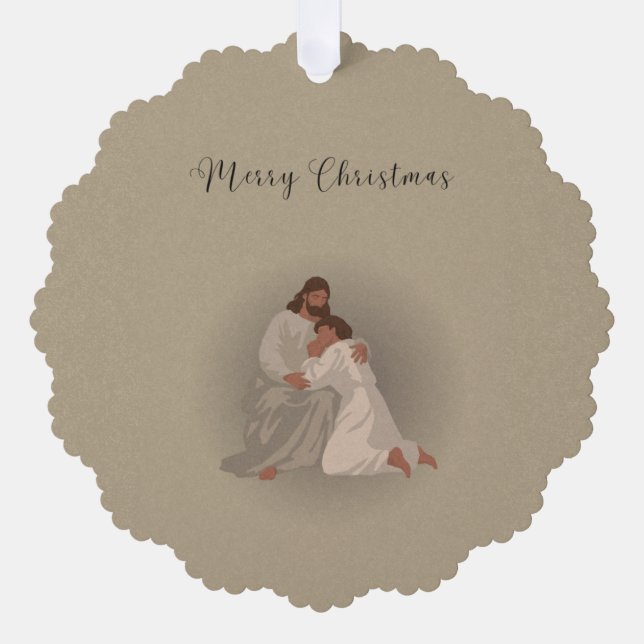 Décorative Carte d'ornement de Noël chrétien (Recto)