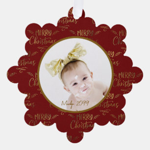 Décorative Carte d'ornement de Noël en papier de vacances pho