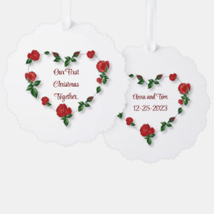Décorative Carte d'ornement en papier coeur floral