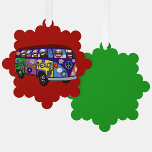 Décorative Carte d'ornement en papier de bus de la paix de si