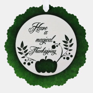 Décorative Carte d'ornement en papier magique Thanksgiving