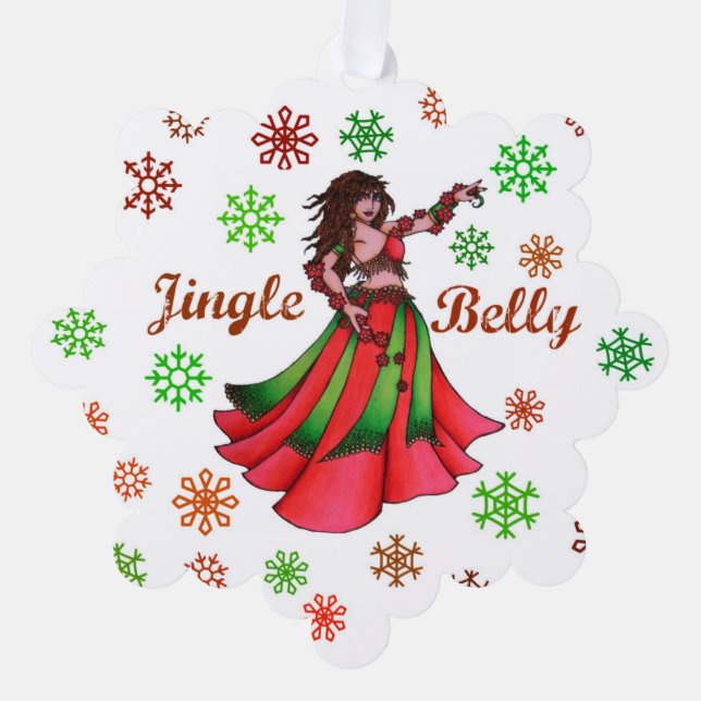 Décorative Carte Jingle Belly (Recto)
