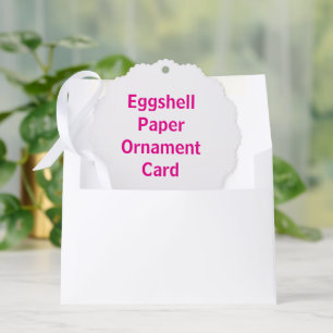 Décorative Créez votre propre carte d'ornement en papier de c