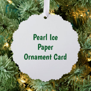 Décorative Créez votre propre carte d'ornement en papier Pear