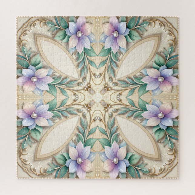 Decorative Floral Jigsaw Puzzle (Vertical)