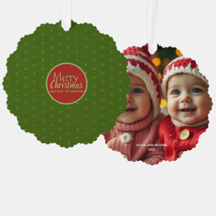 Décorative Joyeux Noël Ajouter Carte d'ornement papier photo
