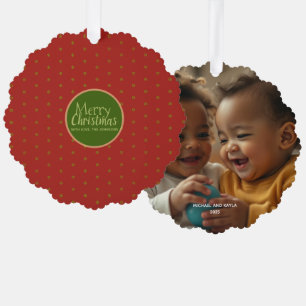 Décorative Joyeux Noël Ajouter Carte d'ornement papier photo