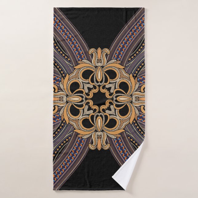Décoré de motifs élégants et luxueux. Roc (Serviette de bain)
