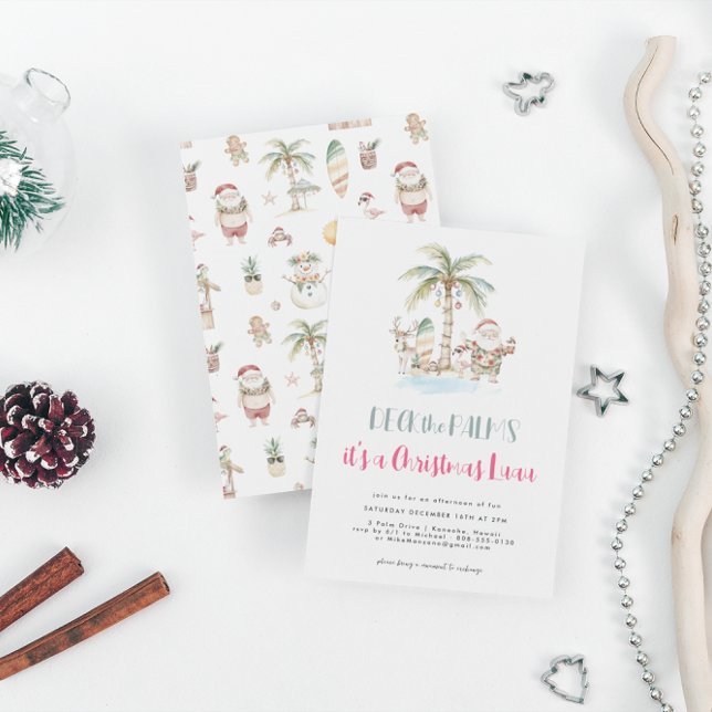 Décorez les Palmiers | Invitation de Noël Fun Trop (Créateur téléchargé)