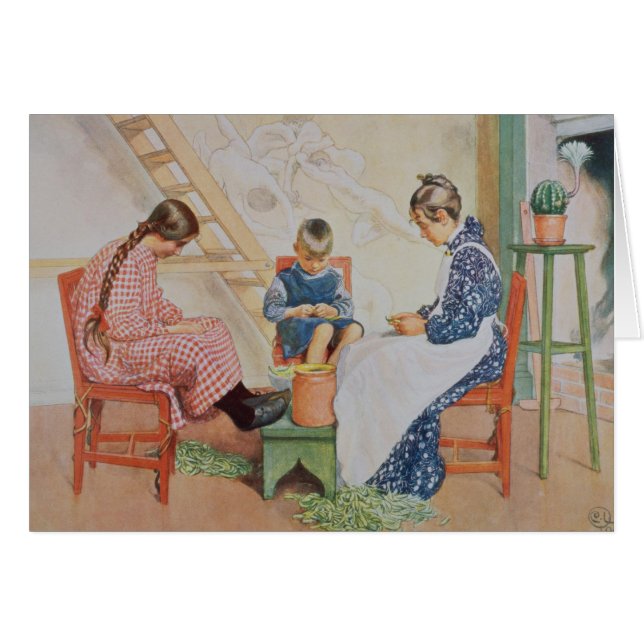 Décorticage des pois, pub. dans "Lasst Licht (Devant horizontal)