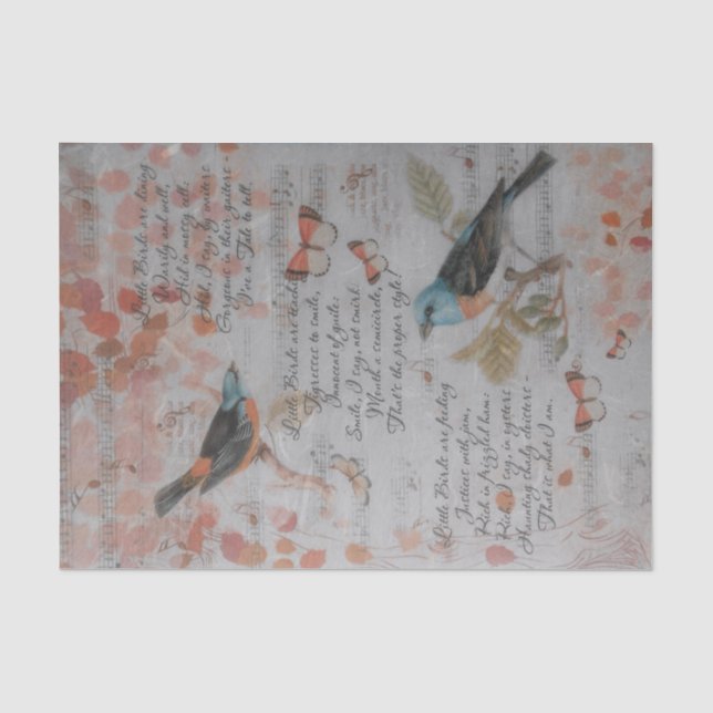 Découpage de papier de soie - Chante une chanson (Recto)