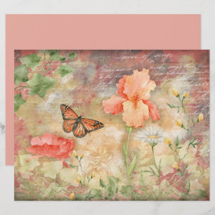 Découpage du jardin des papillons floraux