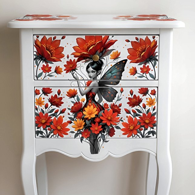 Découpage Fée Fleur Caprice Papier de Soie (Créateur téléchargé)