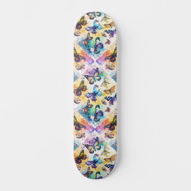Découpage Inspiré Papillon Collecte Skateboard (Recto)
