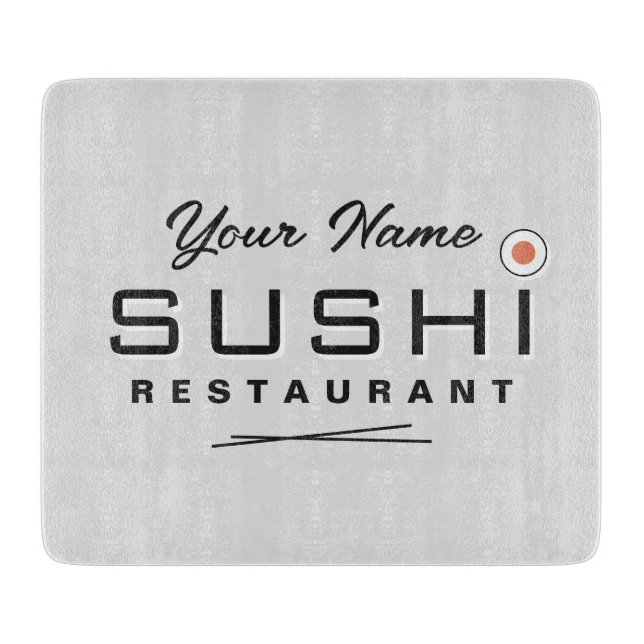 Découper Enseigne de restaurant de sushi cool planche à déc (Devant)