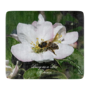 Découper Fleur de Pommier & Abeille Macro Photo   Planche à