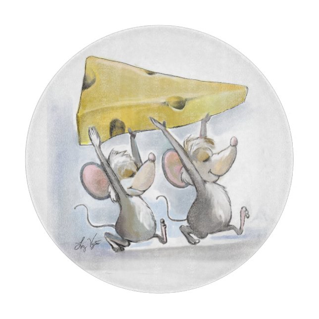 Découper Mic & Mac Portant Dans La Planche À Fromage (Devant)