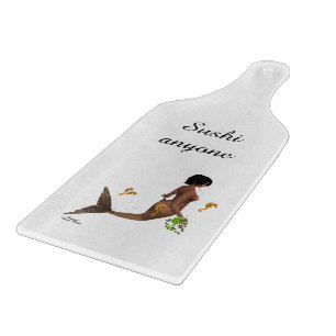 Découper Mignonne Sirène Avec Planche À Paddle À Cheval