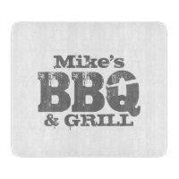 Nom personnalisé BBQ grill maître de la planche à 