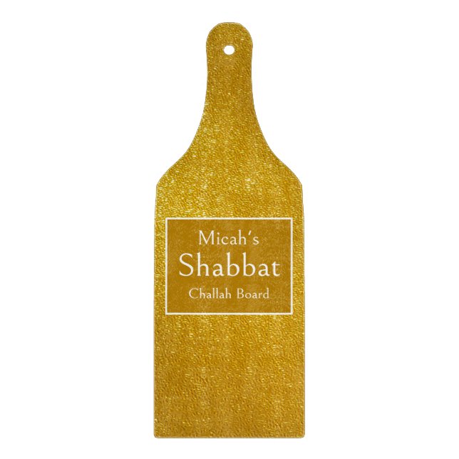 Découper Planche à Challah de Shabbat, esthétique paillette (Devant)