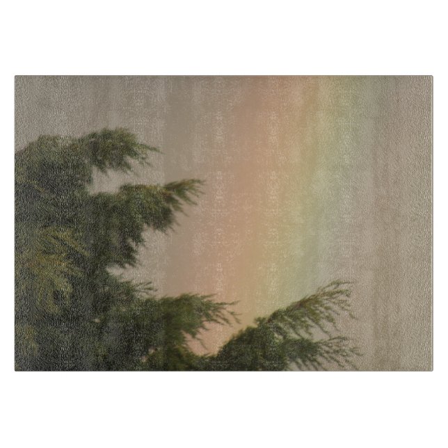 Découper Planche à coudre arc-en-ciel et arbres (Devant)