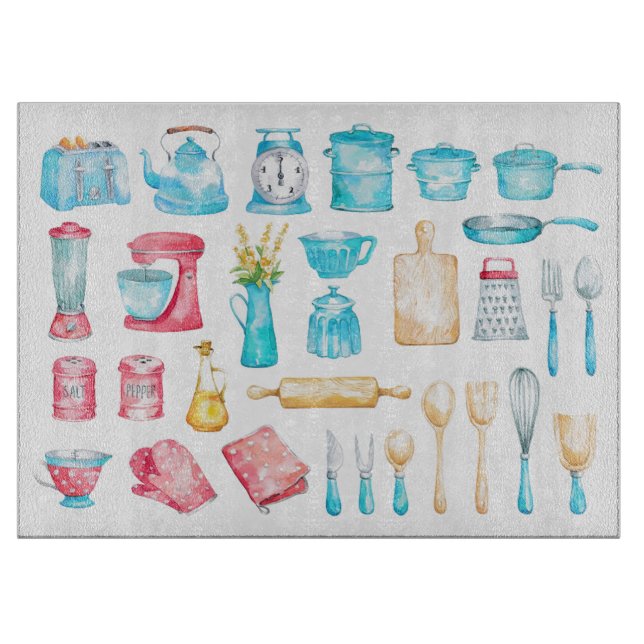 Découper Planche à coudre en verre - Ustensiles de cuisine (Devant)