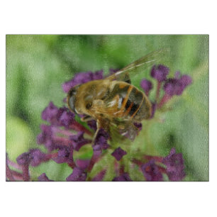 Découper Planche à miel et fleurs violettes Planche à décou