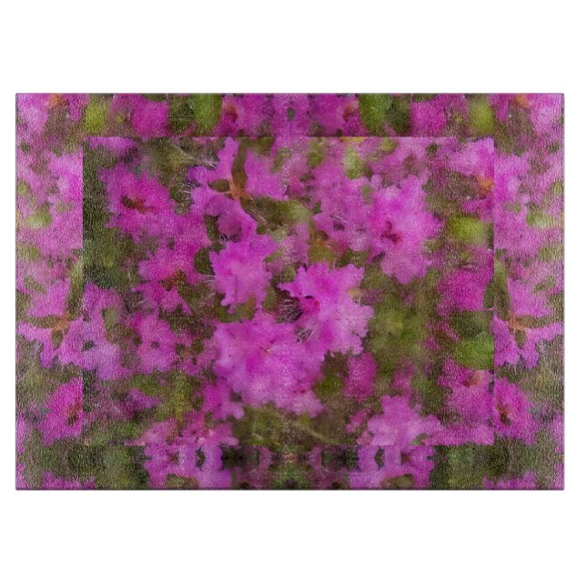 Découper Planche à verre Rhododendron violet (Devant)