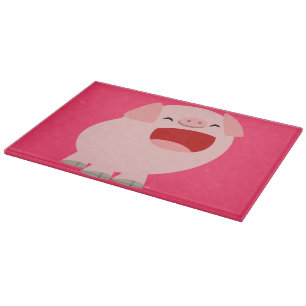 Découper Plat Cartoon Chantant Planche À Coupe De Cochon