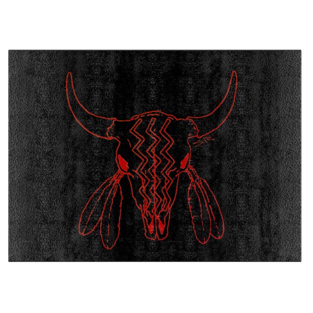 Découper Red Ghost Dance Buffalo ligne noir planche à décou (Devant)