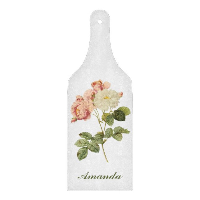Découper Vintage Fleurs monogramme personnalisé planche à d (Devant)