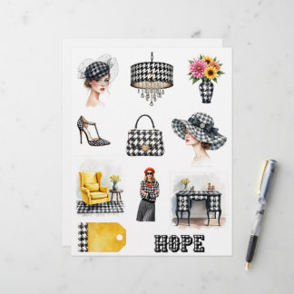 Découpes de papier scrapbook sur le thème de la mo