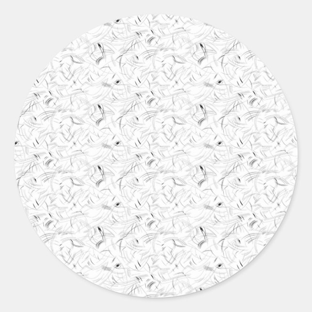 Découvrez des Stickers Rond Classique De Haute Qua (Devant)