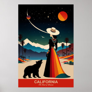 Découvrez l'attrait de la Californie Poster de voy