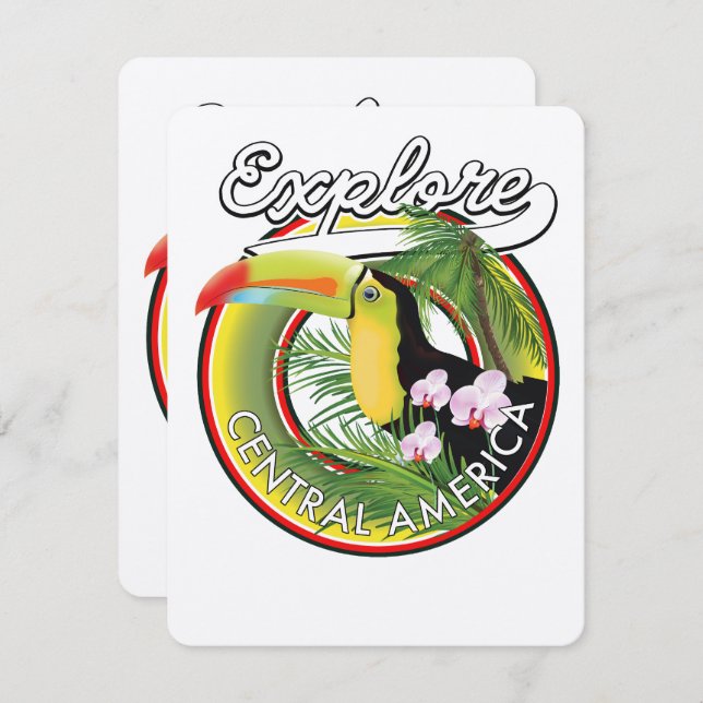Découvrez le logo de l'Amérique centrale. (Devant / Derrière)
