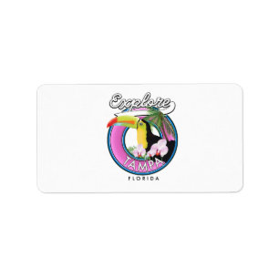 Découvrez le logo rétro de Tampa Florida Sticker