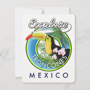 Découvrez le logo rétro de Troncones Mexique