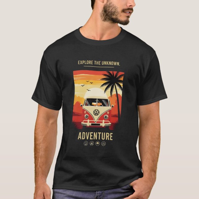 Découvrez le T-shirt aventure inconnu (Devant)