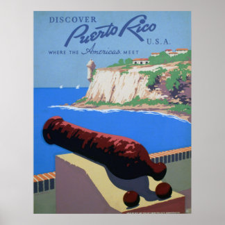 Découvrez Porto Rico - Affiche Voyage