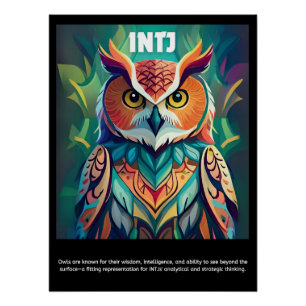 Découvrez votre hibou intérieur : Poster INTJ