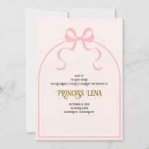 Décret royal de la princesse Invitation d'annivers