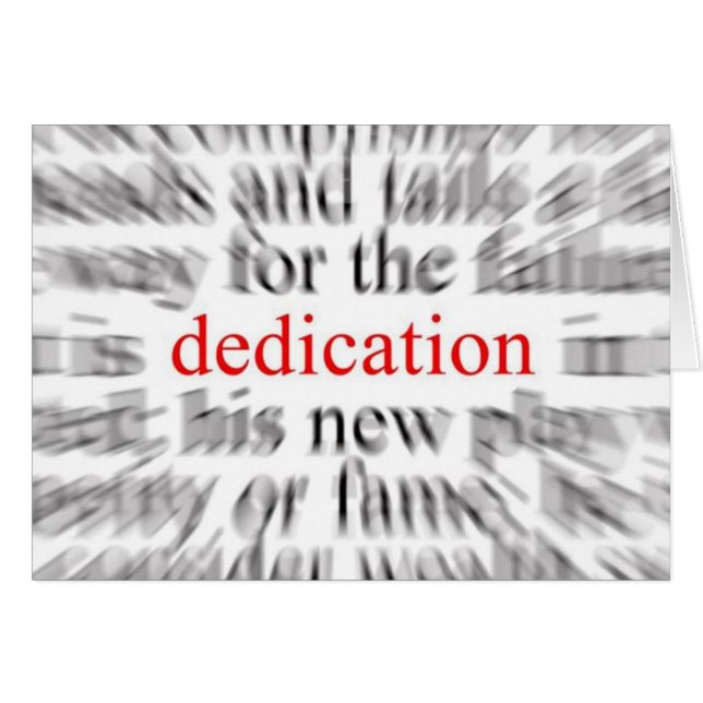 Dédication (Devant horizontal)