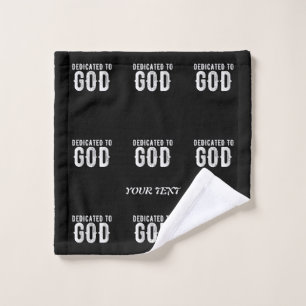 DÉDIÉ À DIEU COOL PERSONNALISABLE TEXTE BLANC