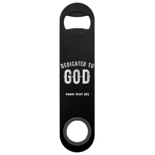 DÉDIÉ À DIEU PERSONNALISABLE COOL TEXTE BLANC