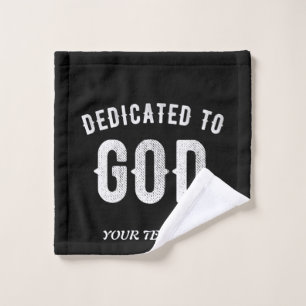 DÉDIÉ À DIEU PERSONNALISABLE COOL TEXTE BLANC